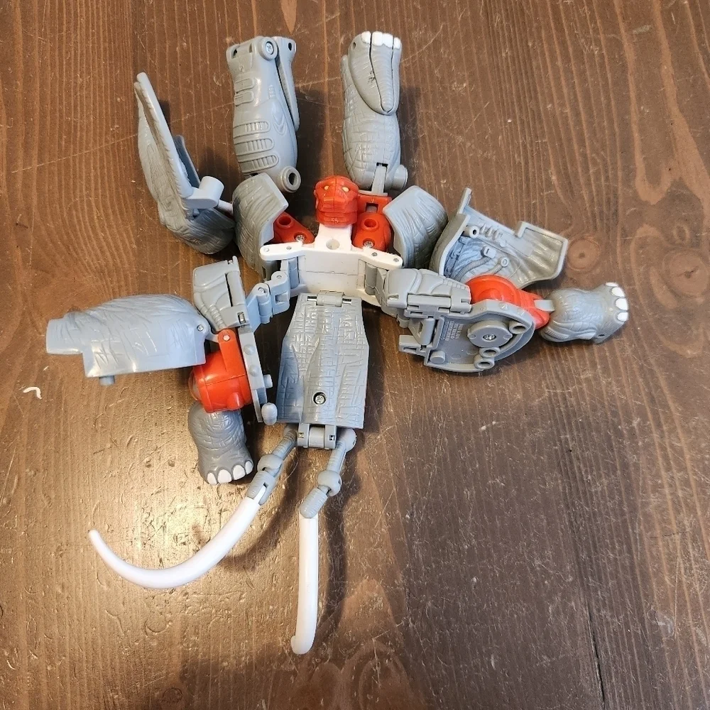 Vtg 1996 Transformers Beast Wars Ironhide Santon Action Figure Hasbro